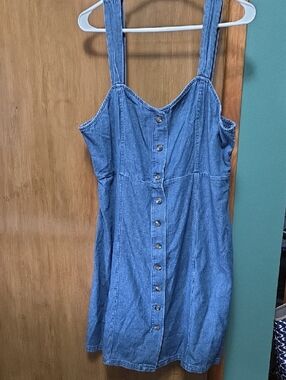 American Eagle Outfitters Blue Smocked Dress